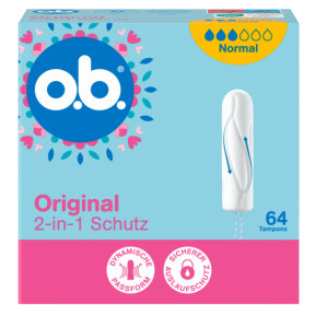 Тампоны O.B. Original 2в1 Normal, 64 шт